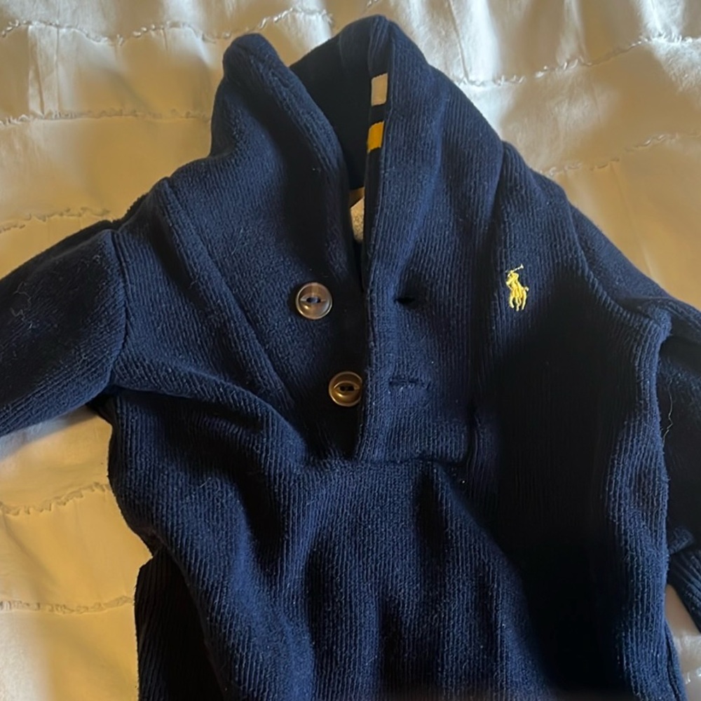 Navy Blue Kids Sweater by Polo by Ralph Lauren